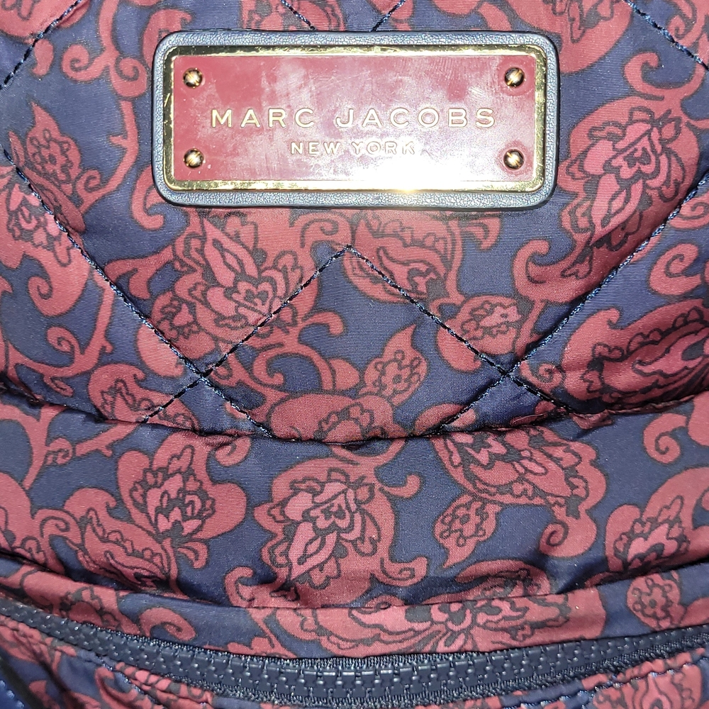 Marc Jacobs Red and Blue Patterned Backpack - Picture 2 of 3
